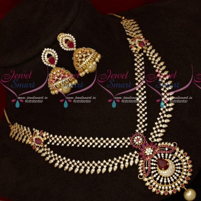 Ruby stone necklace imitation jewellery hot sale