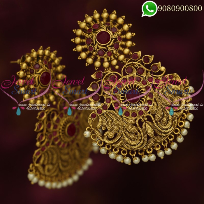 Buy Kushal's Fashion Jewellery Gold Plated Drop Earrings - Earrings for  Women 25533164 | Myntra