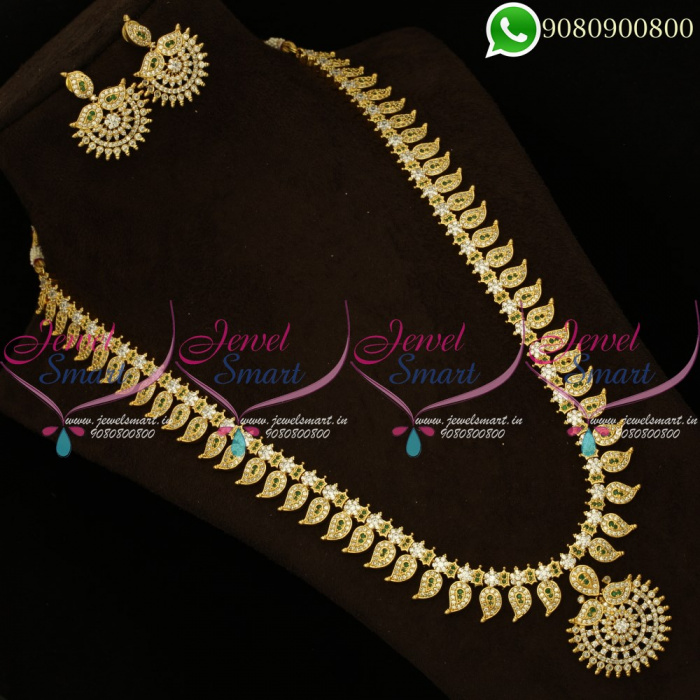 Bridal Long Necklace Haram Collections Traditional South Indian