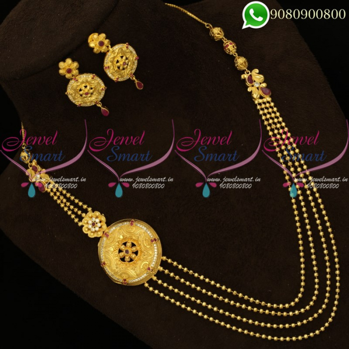 Gold chain with side pendant hot sale