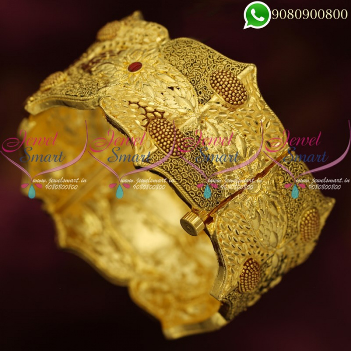 Forming Gold Jewellery Kada Bangles Latest Real Look Imitation