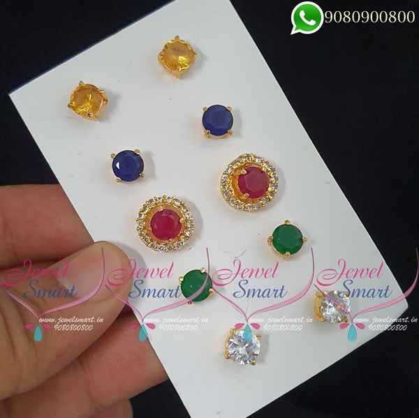 Stone changing earrings deals online
