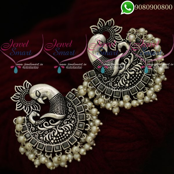 Online oxidised sales jewellery earrings