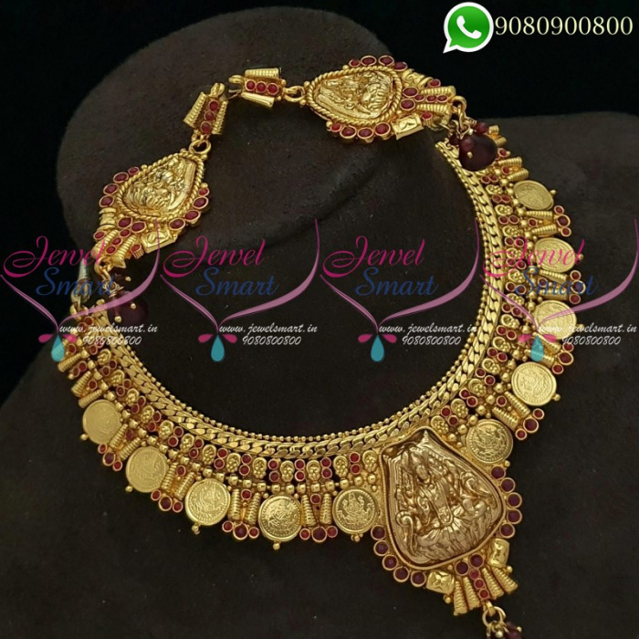 Temple Jewellery Antique Necklace Traditional Coin Necklace