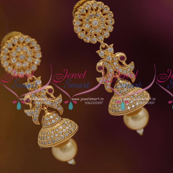 Jhumka design in gold latest sale