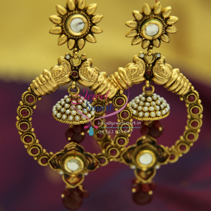 Order Red Long Western Party Tassel Earrings Online From VIANA  JEWELS,Greater Noida West