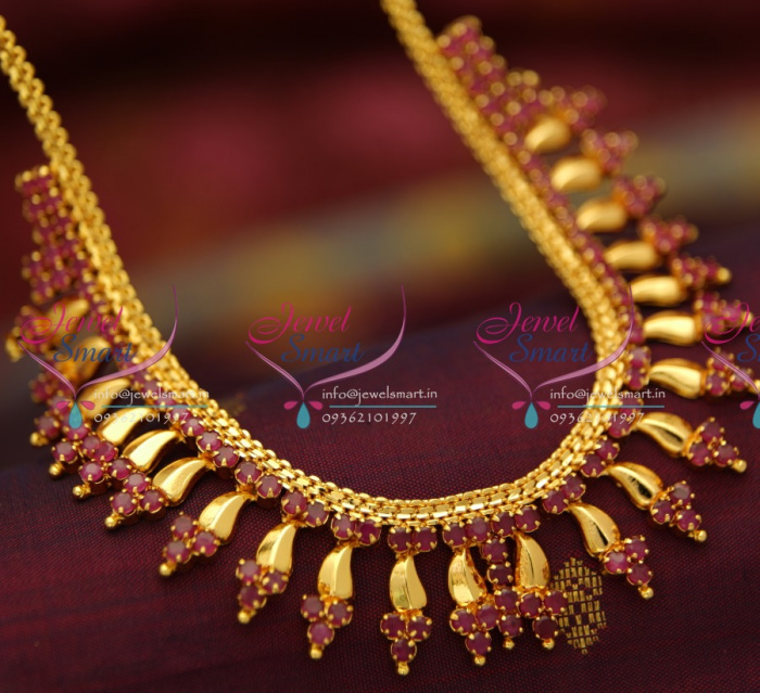 NL1893 Ruby Fancy Design Imitation Jewellery Necklace Set Buy