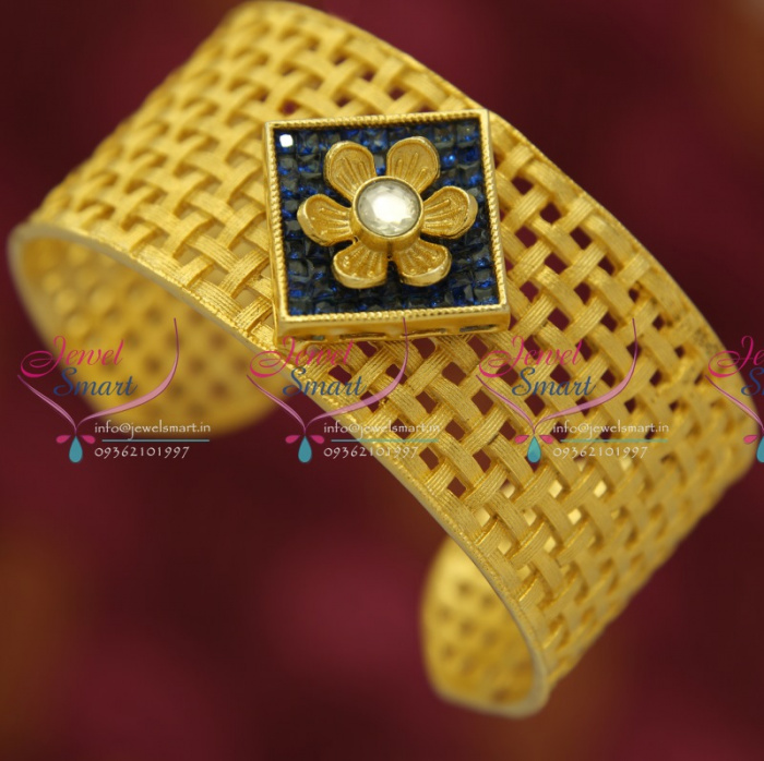 Fancy gold cheap kada designs