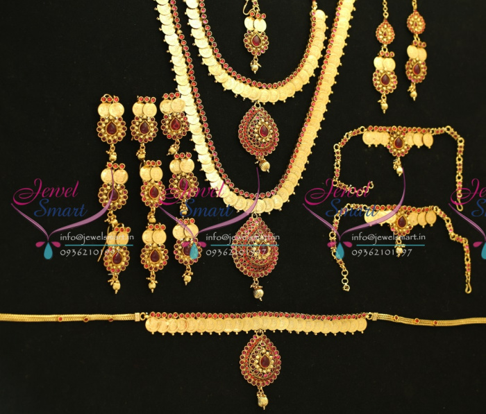 W5660 Bridal Indian Traditional Grand Temple Coin Wedding
