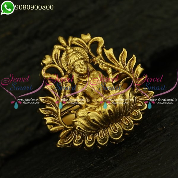 Buy 22Kt Baby Lakshmi Devi Gold Ring 93VE1271 Online from Vaibhav Jewellers