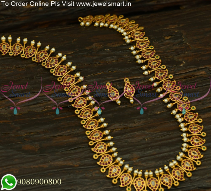South indian jewellery shop long chain designs