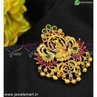 2 In One Jewellery Temple Pendant Hair Jada Billa Choti Gold Plated H24949