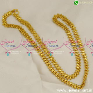 24 Inches Fancy Cutting Roll Gold Chain Designs For Regular Wear C24765