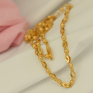 24 Inches Gold Plated Broad Fancy Chains – Regular Wear Jewellery with Long Lasting Plating CG0837