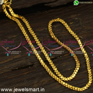 24 Inches Latest Glowing Star Gold Chain Designs Dazzling Jewellery C24288