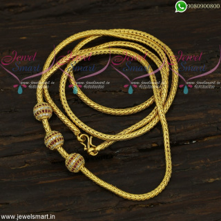 30 Inches Gold Design Chain Ball Mugappu Thali Model Buy Online C21966