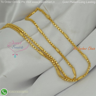 30 Inches Gold Plated Chains Fancy Design for Daily Wear – Long Lasting Colour Life, Premium Gold Polish CG9066