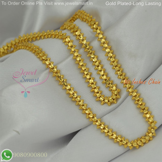30 Inches Gold Plated Chains Fancy Design for Daily Wear – Long Lasting Colour Life, Premium Gold Polish CG9067