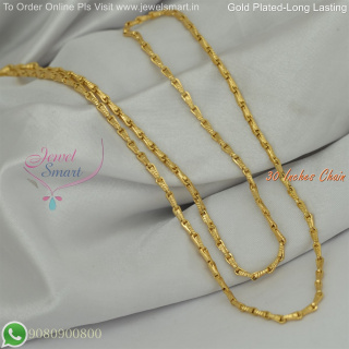 30 Inches Gold Plated Chains Fancy Design for Daily Wear – Long Lasting Colour Life, Premium Gold Polish CG9076