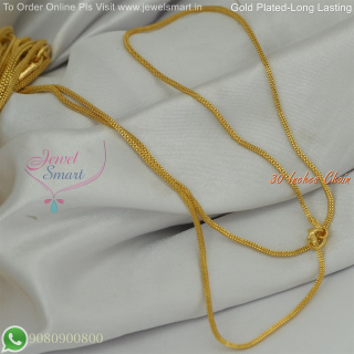 30 Inches Gold Plated Chains Fancy Design for Daily Wear – Long Lasting Colour Life, Premium Gold Polish CG9079