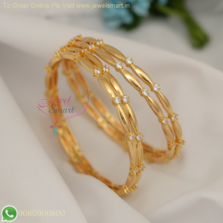 4 Pieces Set Unique Gold Bangles Design – Elegant and Affordable B26944