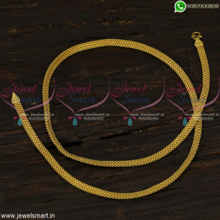 C13935 4.5 MM Flat South Indian Daily Wear Artificial Imitation Chain Shop Online