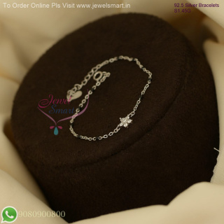 92.5 Silver Delicate Bracelets – Lightweight & Trendy Designs SB27103