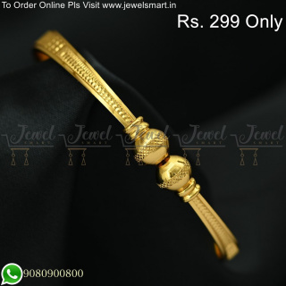Adjustable Kappu Valayal Unique Gold Plated Bangles Online