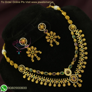Vintage-Inspired Antique Gold Layered Necklace Set | Fashion Jewelry for Women NL26429