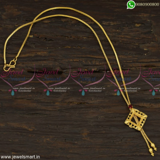 Artificial Chain With Pendant Gold Covering Fashion Jewellery Models Online C23116