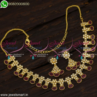 New Fashion Artificial Necklace Set With CZ Stones Online Best Price