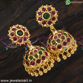 Awe-Inspiring Traditional Jhumkas Online Kal Jimikki Push Light Weight J24873