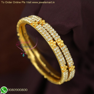 Baby Size Gold Plated Bangles - Soft Finish Copper Metal Kids Jewelry | Jewelsmart B26622