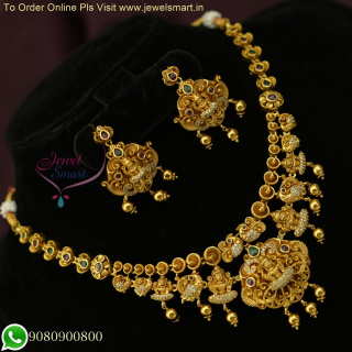 Divine Allure: Beautiful Layered Temple Necklace Set – Capture Everyone's Attention with Your Traditional Jewelry Look NL26299