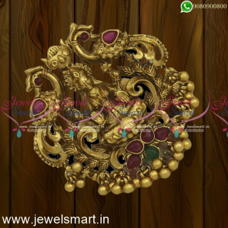 Big Size Laxmi God Temple Finger Rings Adjustable Bridal Jewellery Online