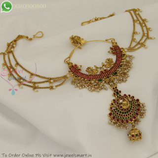 Bridal Hair Decoration Choti with Chains – Peacock Design Full Hair Coverage Traditional Jewellery H27290