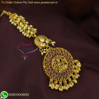 Premium Maang Tikka Designs - Timeless Antique Gold Jewelry Replicas M26605