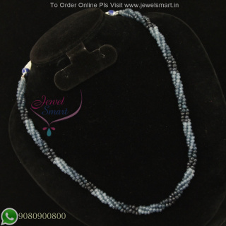 Twisted Handmade Crystal Beaded Necklace Available in Multiple Colors NL27216