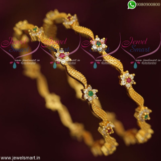 Designer Bangles Gold Plated Set New Fashion Imitation Jewellery Online B19115