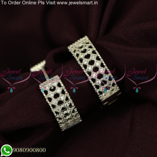 Designer Hoop Earrings Diamond Catalogue Inspired Fancy Collections ER25506