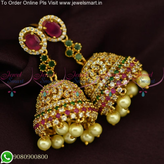 Beautiful Jhumka Earrings For Wedding Long Size Trending Jewellery ER25513