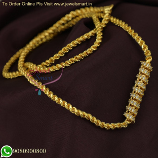 Thali Chain With Mugappu Designer Jewellery Artificial Collections