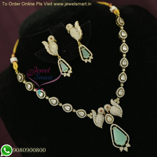 Sparkling Victorian Style Oxidised CZ Jewellery Set: A Timeless Masterpiece NL26575