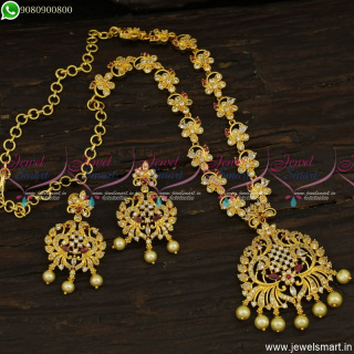 Elegant Designer Jewellery Latest Gold Necklace Designs In Imitation Online NL23647