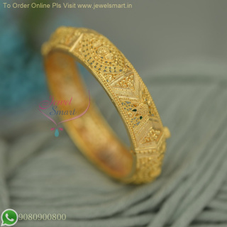 Forming Gold Screw Open Kada Bangles – Real Look Gold Plated Bangles with Long Lasting Colour Life B26846