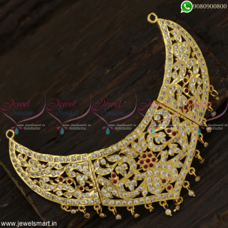Gorgeous Traditional Gold Choker Necklace Design Getti Metal Stone Jewellery NL23005
