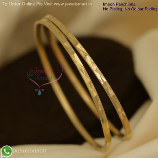 Thin Impon Panchaloha Bangles – No Plating, Daily Wear, Long-Lasting Color B27126