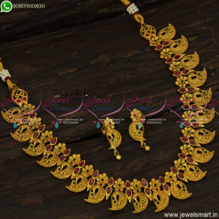 Incredible Gold Necklace Designs In Artificial Jewellery Catalogue Collections