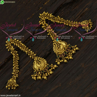 Kashmiri Jhumka Antique Earrings Golden and Pearl Bollywood Style Jewellery Online J21685