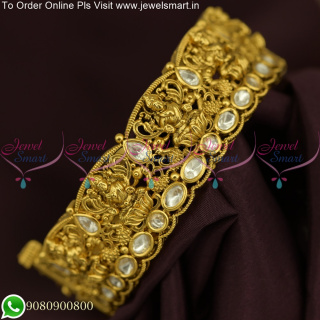 Kundan Stones Temple Kada Bangles Temple Jewellery Inspired Collections B25735